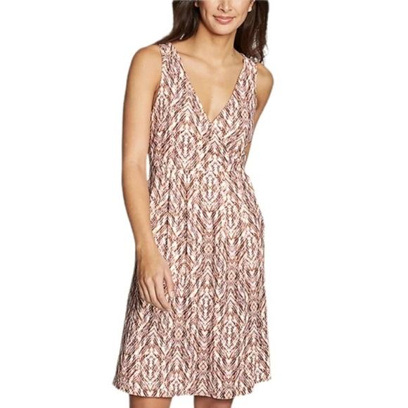 Eddie Bauer Dresses & Skirts - 2/$30 Eddie Bauer Surplice Tank Sheath Dress Large Geometric Dusty Rose #8034